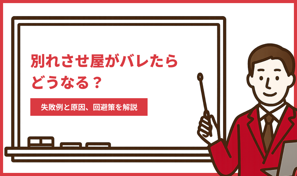別れさせ屋がバレたらどうなる？失敗例と原因、回避策を解説